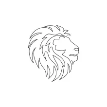 Simple One-Line Lion Drawing for All Ages: Start with Easy Shapes