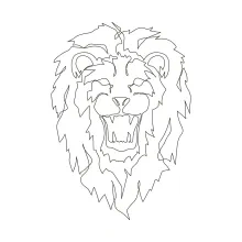 One Line Lion Drawing for Beginners: Learn Big Cat Shapes with Simple Lines