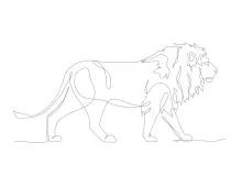 "Continuous Line Lion Sketch: An Accessible Way to Learn Animal Art"