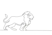Drawing a Lion with One Line: Animal Strength Made Simple