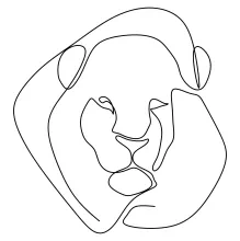 Lion Head in One Line: Majestic Face Drawing Practice