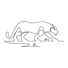 One Line Tiger Drawing: Learn Jungle Animal Art with Easy Technique