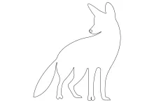 Simple Fox One Line Art: Fun Sketching for Nature and Animal Lovers