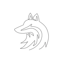 Easy Fox Drawing with One Line: Fun Wild Art Practice