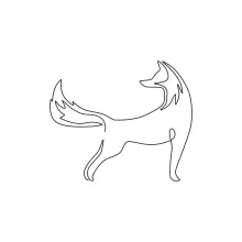 One-Line Drawing of a Fox: Quick and Clever Animal Art