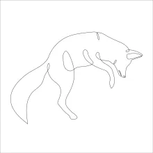 One Line Fox Drawing for Beginners: Quick and Easy Animal Art You Can Try