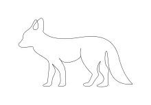 Fox in One Line: A Simple Drawing for Forest Animal Lovers