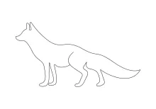 "Minimalist Fox Drawing: Expressing Grace and Playfulness in One Line Art"