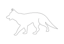 "One Line Fox Illustration: Capturing Strength and Elegance with Minimalist Techniques"