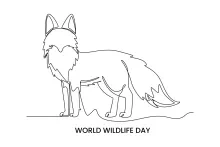 One Line Fox Drawing Practice: Simple Art for All Ages to Build Skills