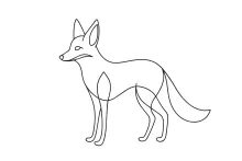 Jackal One Line Drawing: Easy Way to Learn Wild Canine Shapes