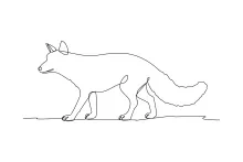 One Line Drawing of a Wolf: Fun and Easy Way to Practice Animal Shapes