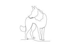 One Line Wolf Drawing for Nature Lovers: Build Drawing Skills the Easy Way