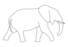 Easy One-Line Elephant Drawing for Beginners: Master Form Without Complex Detail