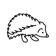 One Line Hedgehog Drawing: Easy and Cute Animal for Beginners