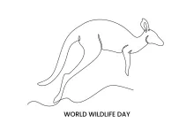 "One Line Kangaroo Art: Illustrating Strength and Motion with Minimalist Strokes"