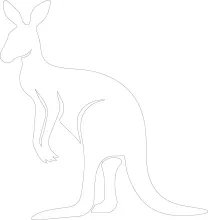 "Continuous Line Kangaroo Illustration: Depicting Australia’s Iconic Jumper with Simplicity"