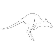 "One Line Kangaroo Drawing: Illustrating Strength and Motion with Minimalist Strokes"