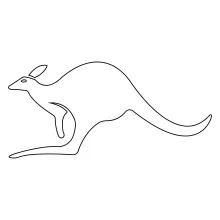 "One Line Kangaroo Illustration: Drawing an Australian Icon with Minimalist Art"