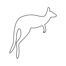 "Continuous One Line Kangaroo Art: Sketching Australia’s Iconic Animal in One Stroke"
