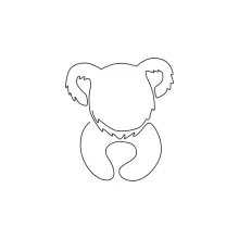 "One Line Koala Art: A Minimalist Approach to Capturing Wildlife Charm"
