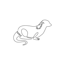 One Line Otter Drawing: Learn to Draw Playful Forms with Simple Techniques
