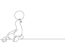One Line Sea Lion Drawing for Learning Fun Animal Shapes