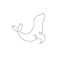 Clever Sea Lion One Line Drawing for Simple and Engaging Sketches