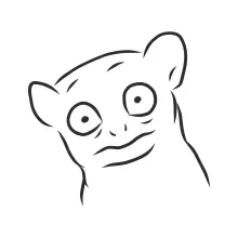 "Minimalist Lemur Art: A One-Line Study of Expressive and Agile Wildlife Figures"