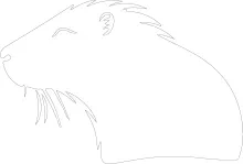 "One Line Capybara Art: Capturing a Social and Gentle Animal with Minimalist Style"