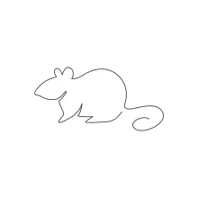 "One Line Mouse Art: A Simplified Approach to Capturing Small Wildlife Energy"