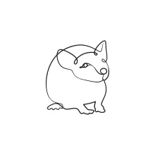"Continuous Line Drawing: Depicting a Rat’s Agile Form with Minimal Effort"