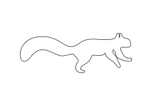 "One Line Squirrel Art: Creating a Playful Rodent with Minimalist Style"