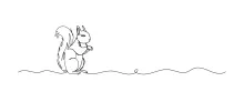 One Line Squirrel Drawing: Learn Fun and Quick Animal Sketching