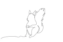 Fun Squirrel Drawing: One Line Art for Quick Animal Practice