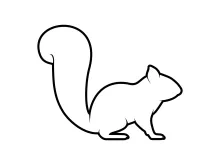 "One Line Squirrel Art: Illustrating Agility and Energy with a Minimalist Approach"