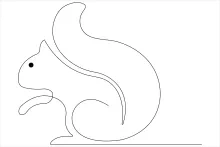 "Continuous Line Squirrel Sketch: Perfecting Minimalist Rodent Art for All Skill Levels"