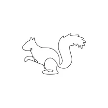 "One Line Squirrel Art: A Simplified Approach to Capturing Agile Wildlife Motion"