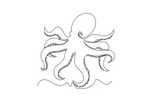 One-Line Octopus Drawing to Build Creative Problem-Solving Skills