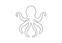 Explore Sea Life with a One-Line Octopus Drawing