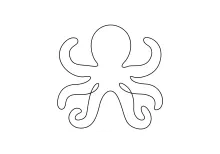 One-Line Octopus Drawing for Creative Spatial Awareness