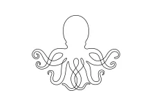 One-Line Octopus Drawing to Explore Ocean Life in Simple Shapes