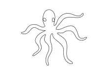 Explore Movement with a One-Line Octopus Drawing