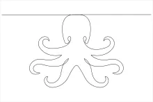Beginner Octopus One-Line Drawing for Building Confidence and Skill
