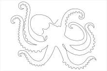 Fun One-Line Octopus Drawing to Explore Marine Creatures with Simplicity