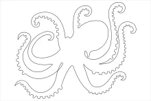 One-Line Octopus Drawing for Practicing Organic Forms and Balance