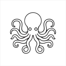 One-Line Octopus Drawing for Creative Problem Solving in Art