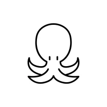 One-Line Octopus Drawing for Building Confidence in Complex Animal Forms