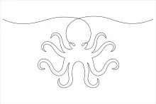 Octopus One-Line Drawing to Practice Creative Form Without Overthinking