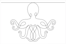 Beginner One-Line Octopus Drawing for Marine Shape Recognition
